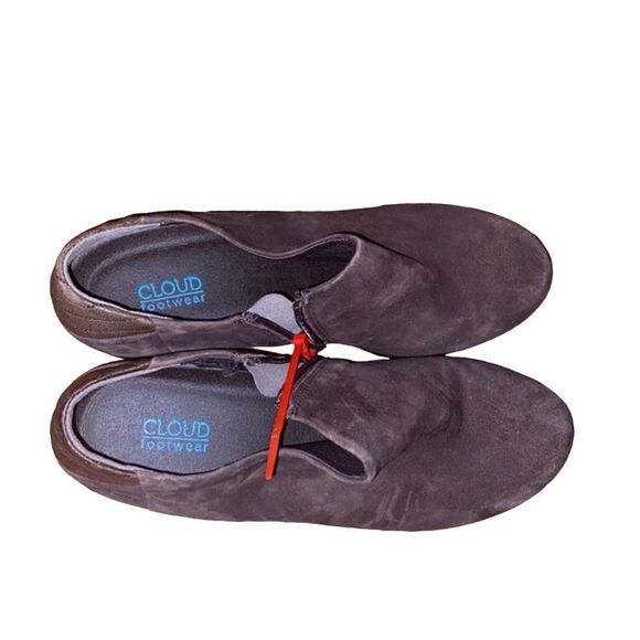 Cloud Footwear Brown  Suede Heeled Boots Size 11 - Picture 3 of 8